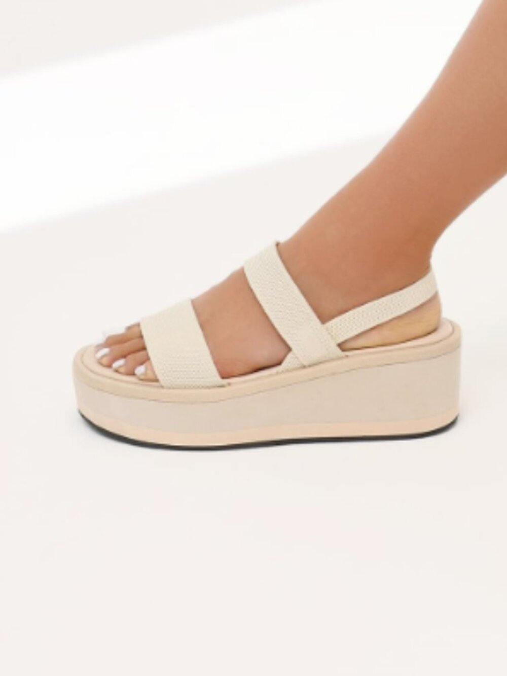 Platform Sandals Wedges Walking Sandals Spring Summer Platform Size 7 Beige